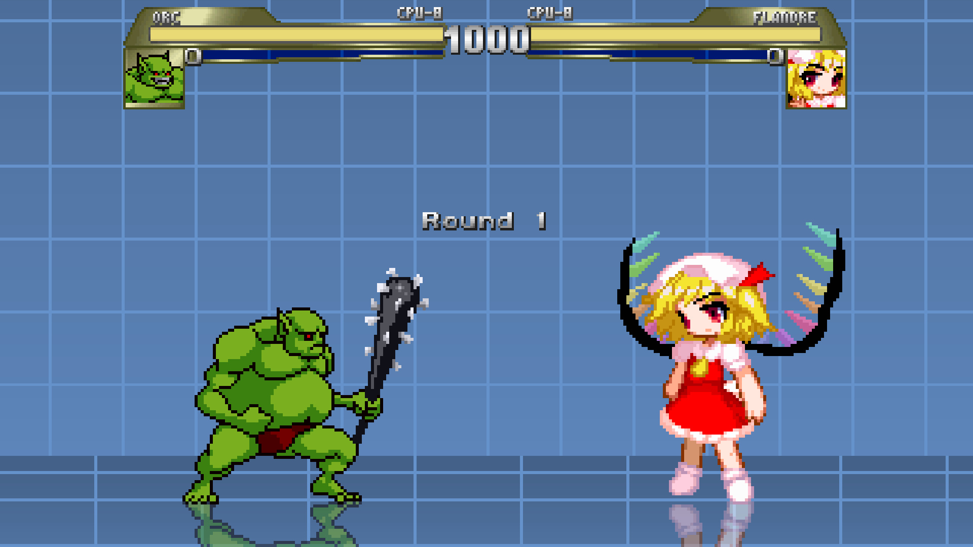 mugen orc vs フランドール・スカーレット | 猟奈のリョナ&エロ動画(第一拠点)