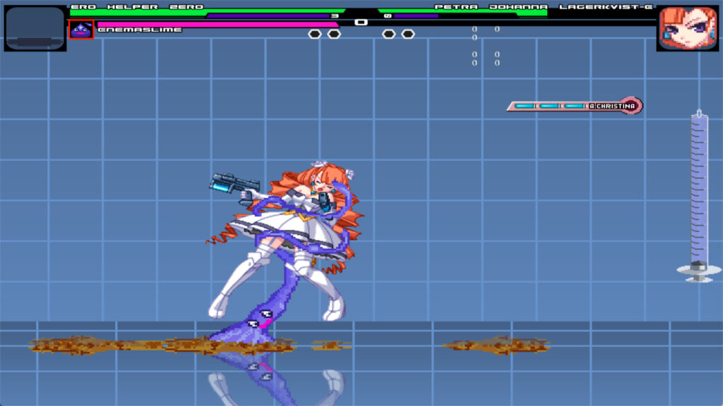 (スカ注意!)mugen enema slime vs ペトラ・ヨハンナ・ラーゲルクヴィスト 猟奈のリョナ&エロ動画(第一拠点)